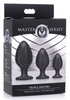 Master Series Triple Juicers Silicone Anal Trainer Set Sensual Secret Boutique