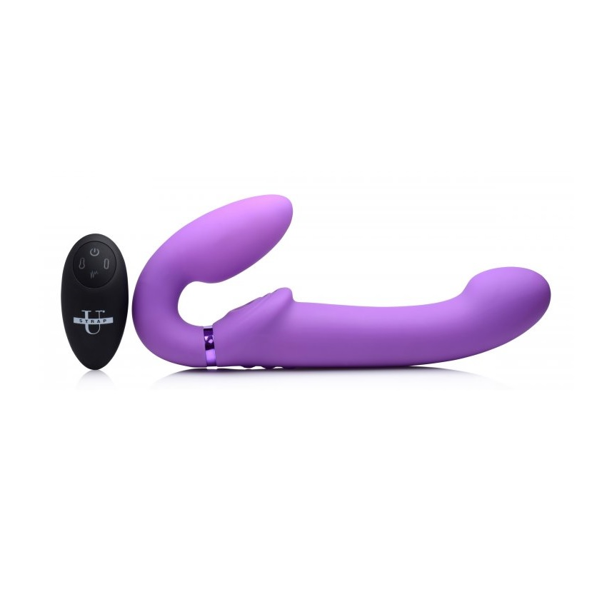 Strap U 10X Ergo-Fit G-Pulse Inflatable &amp; Vibrating Strapless Strap-On Sensual Secret Boutique