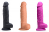 Power Pecker 7 Silicone Dildo with Balls - Pink