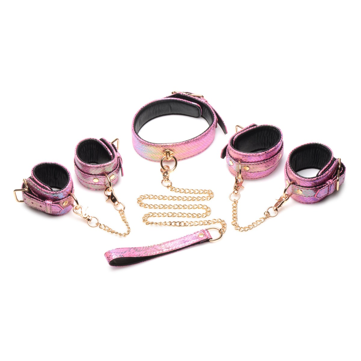 Master Series Captive Cobra 6 Piece Bondage Set Pink Sensual Secret Boutique