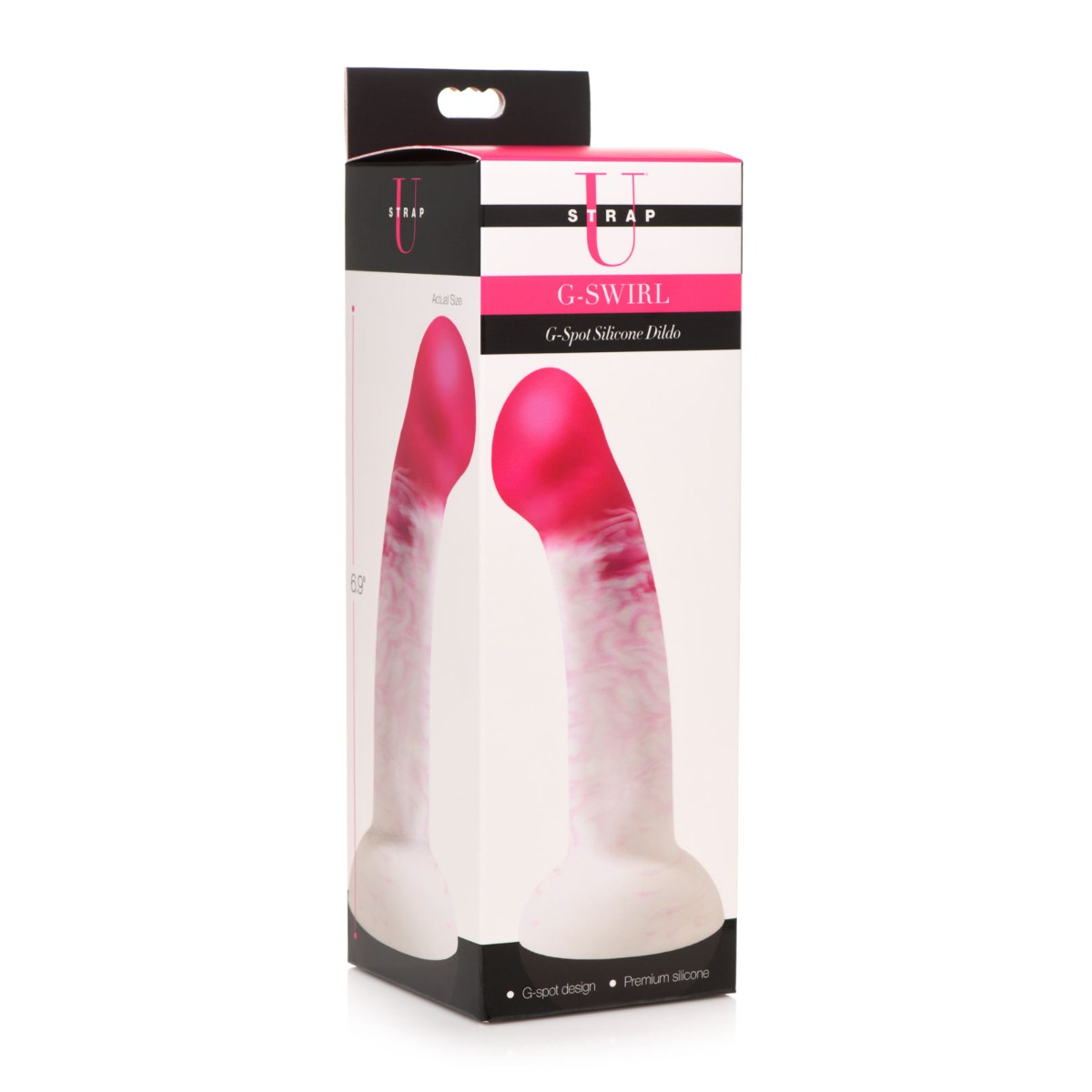 Strap U G-Swirl G-Spot Silicone Dildo - Pink Sensual Secret Boutique