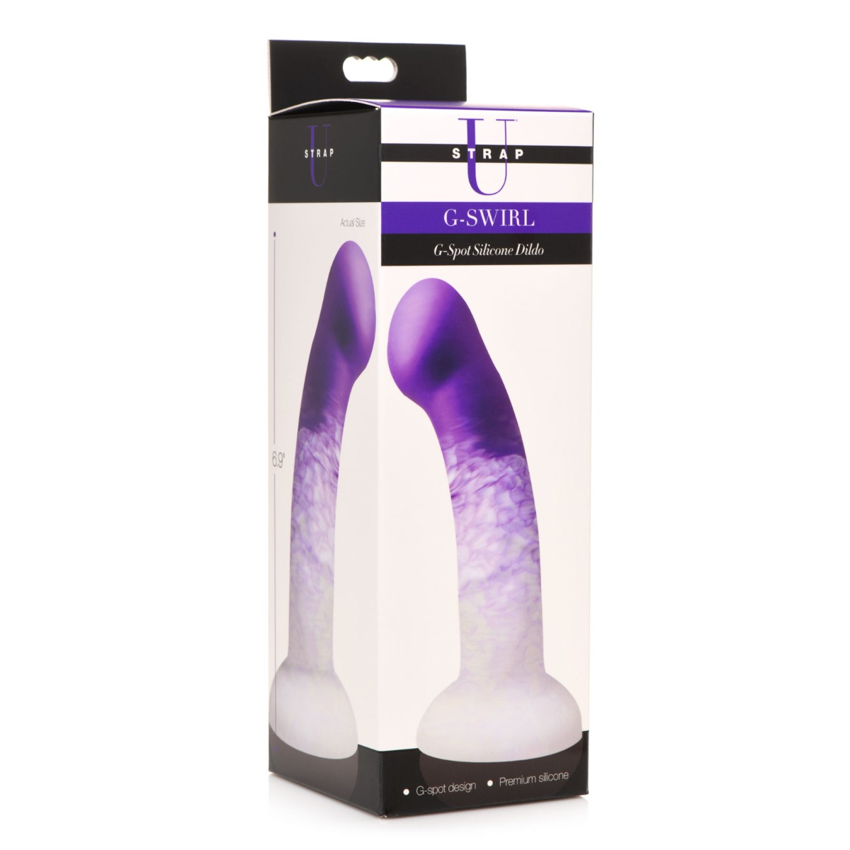 Strap U G-Swirl G-Spot Silicone Dildo - Purple Sensual Secret Boutique