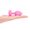 b-Vibe Vibrating Heart Plug Pink S/M Sensual Secret Boutique