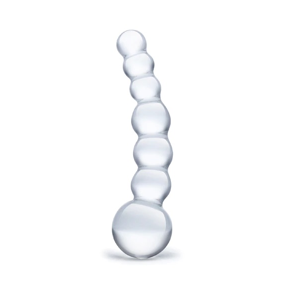 Glas 5inch Curved Glass Beaded Dildo Clear Sensual Secret Boutique