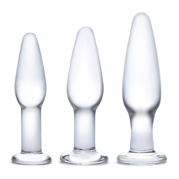 Glas Anal Training Butt Plug Set Sensual Secret Boutique