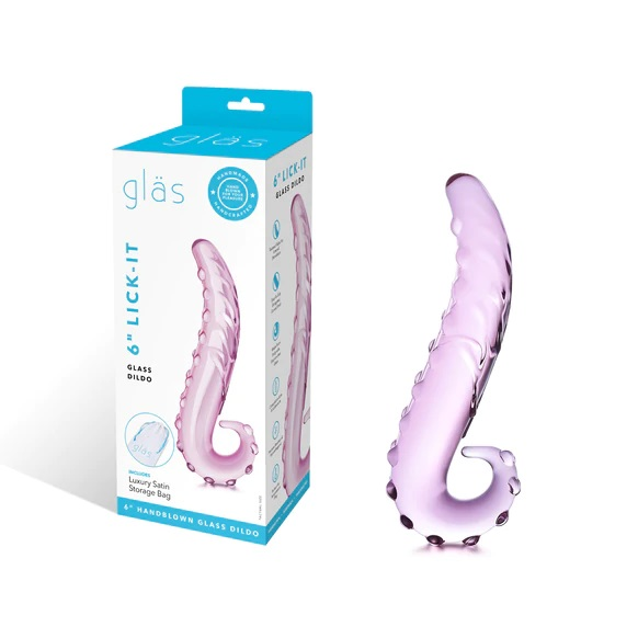 Glas 6inch Lick It Glass Dildo Sensual Secret Boutique