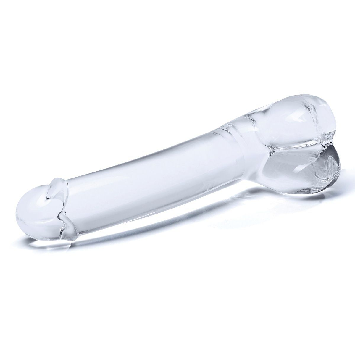 Glas 7inch Realistic Curved Dildo Clear Sensual Secret Boutique