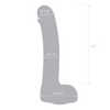 Glas 7inch Realistic Curved Dildo Clear Sensual Secret Boutique