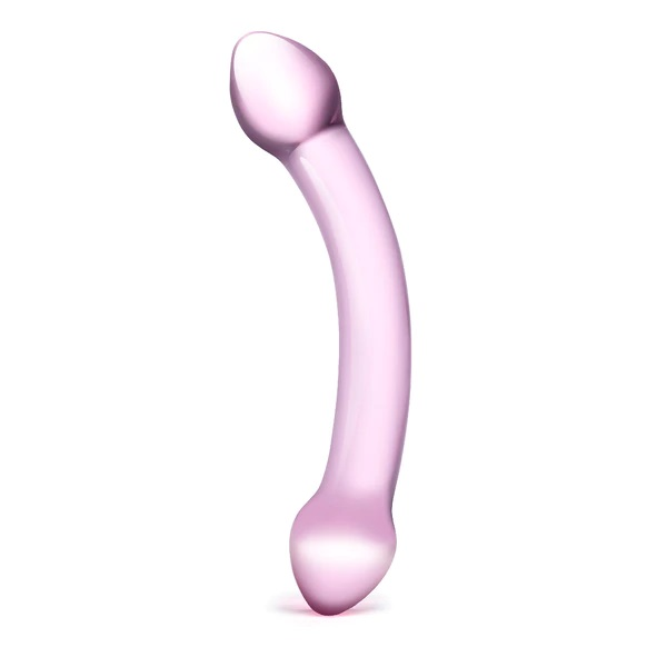 Glas 7.25inch Double Trouble Dildo Purple Sensual Secret Boutique