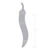 Glas 8.25inch Naturals Chili Pepper Dildo Clear Sensual Secret Boutique