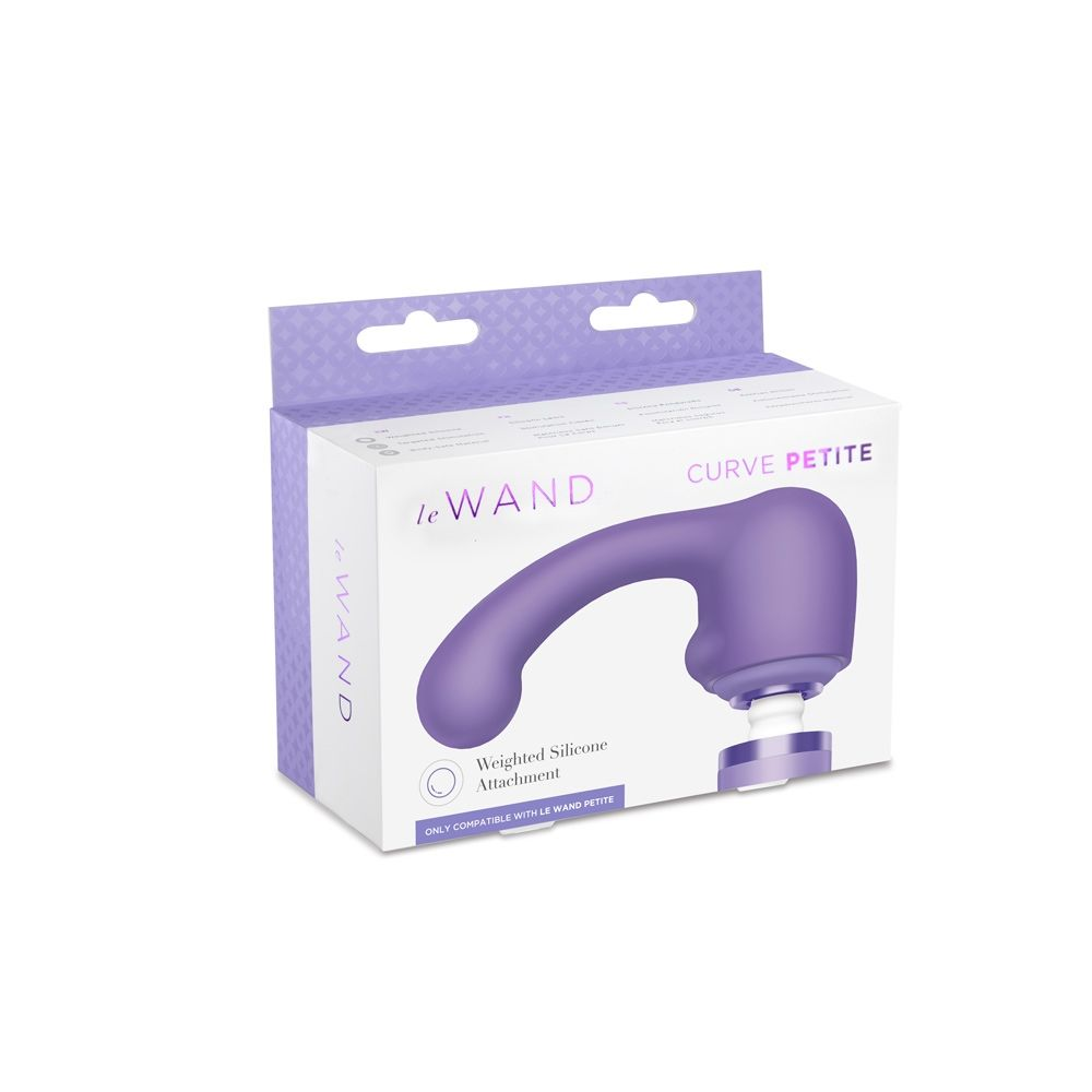 Le Wand Curve Petite Weighted Attachment Purple Sensual Secret Boutique