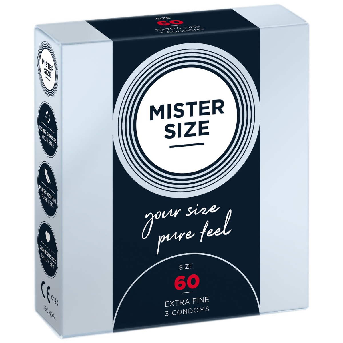 MISTER SIZE - pure feel Condoms - Size 60 mm (3 pack) Sensual Secret Boutique