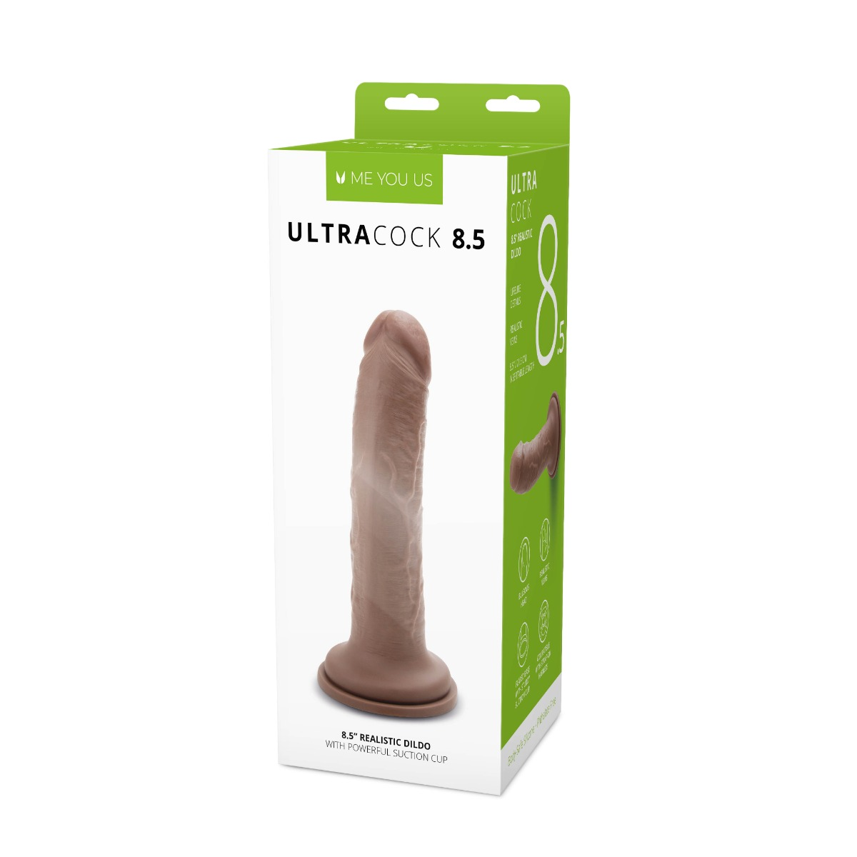 Me You Us Ultra Cock 8.5inch Caramel Realistic Dildo Sensual Secret Boutique