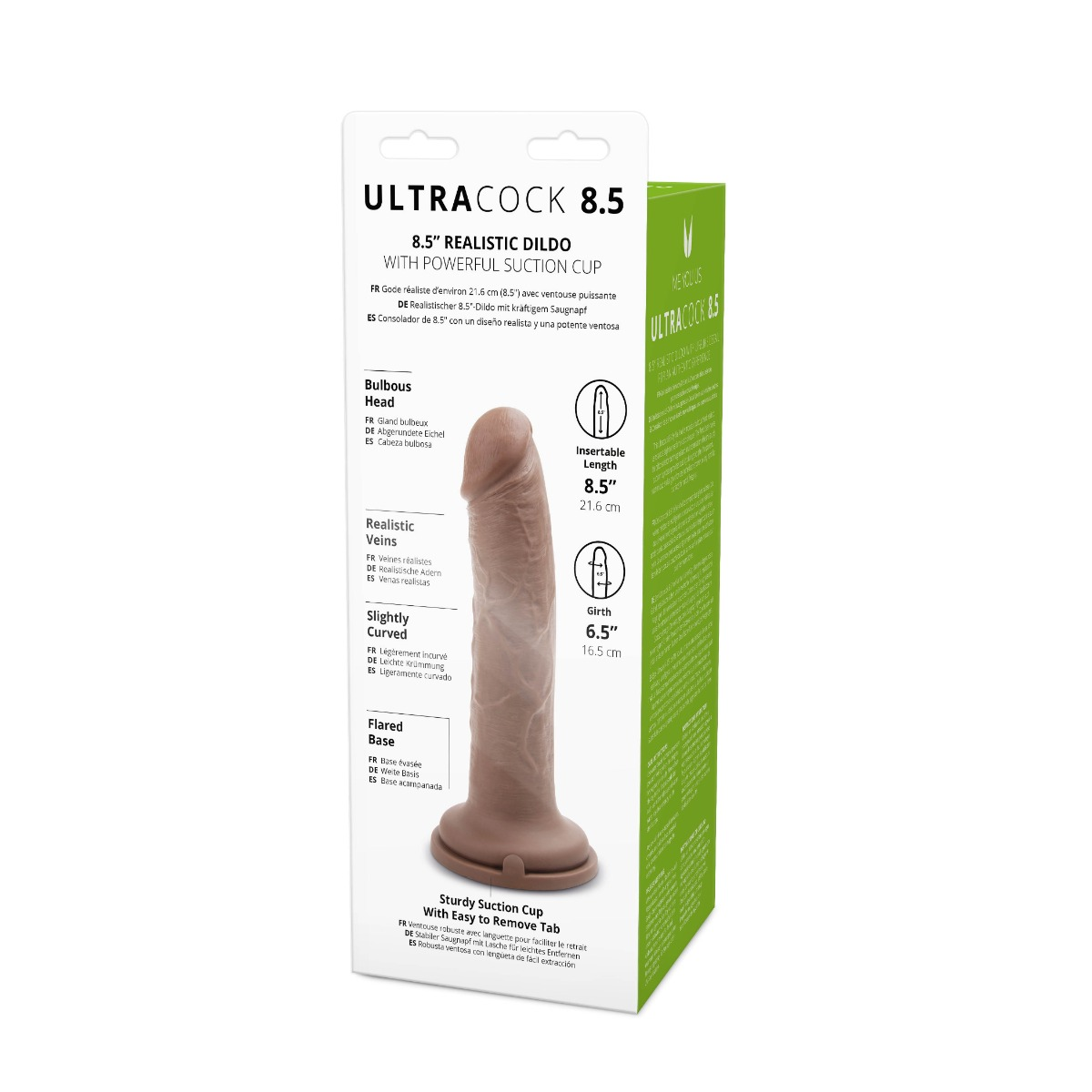 Me You Us Ultra Cock 8.5inch Caramel Realistic Dildo Sensual Secret Boutique