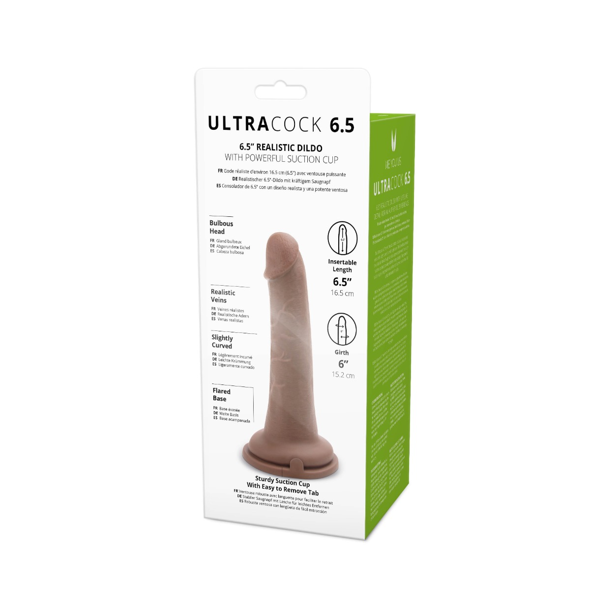 Me You Us Ultra Cock 6.5inch Caramel Realistic Dildo Sensual Secret Boutique