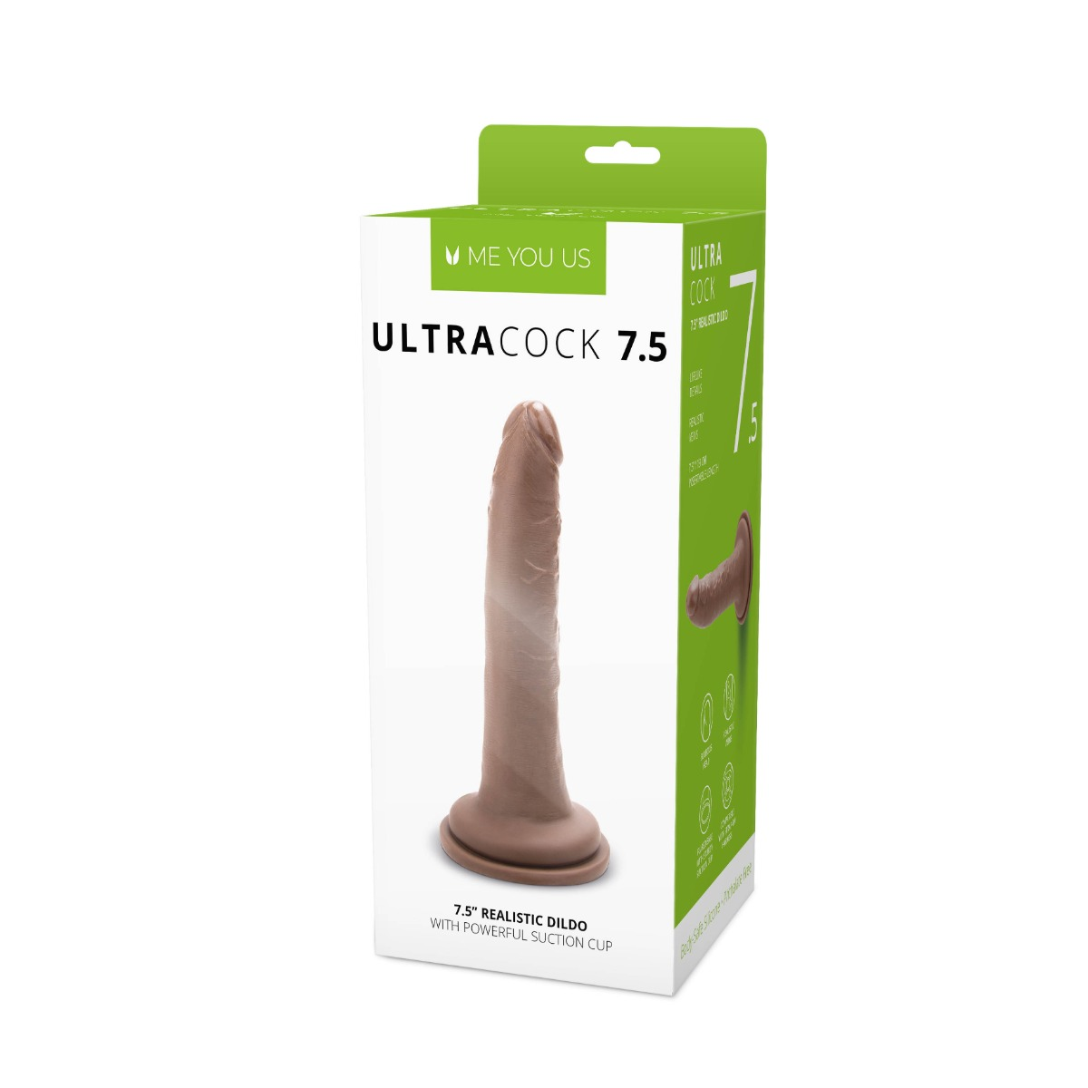 Me You Us Ultra Cock 7.5inch Caramel Realistic Dildo Sensual Secret Boutique