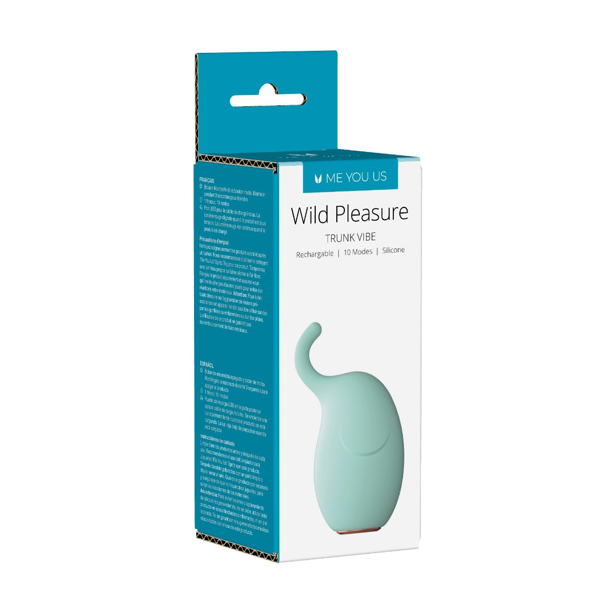 Me You Us Wild Pleasure Trunk Vibrator Turquoise Sensual Secret Boutique