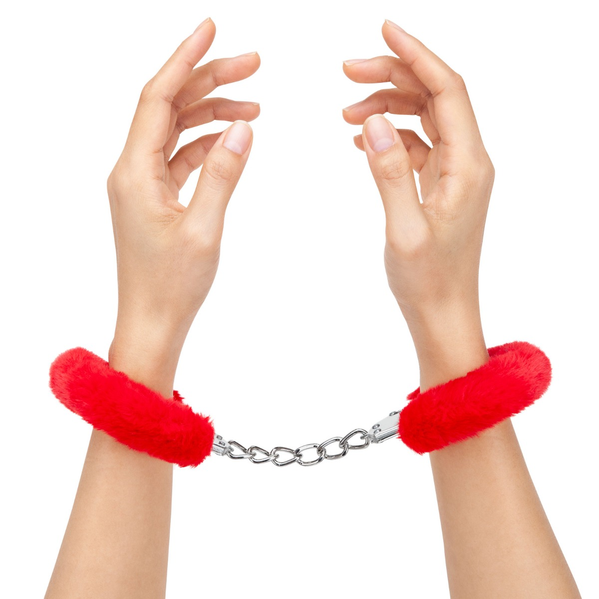 Me You Us Furry Handcuffs Red Sensual Secret Boutique