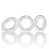 WILLY RINGS 3-pack cockrings  white Sensual Secret Boutique