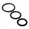 Trinity For Men Penis Rings Set Of 3 Silicone Black Sensual Secret Boutique