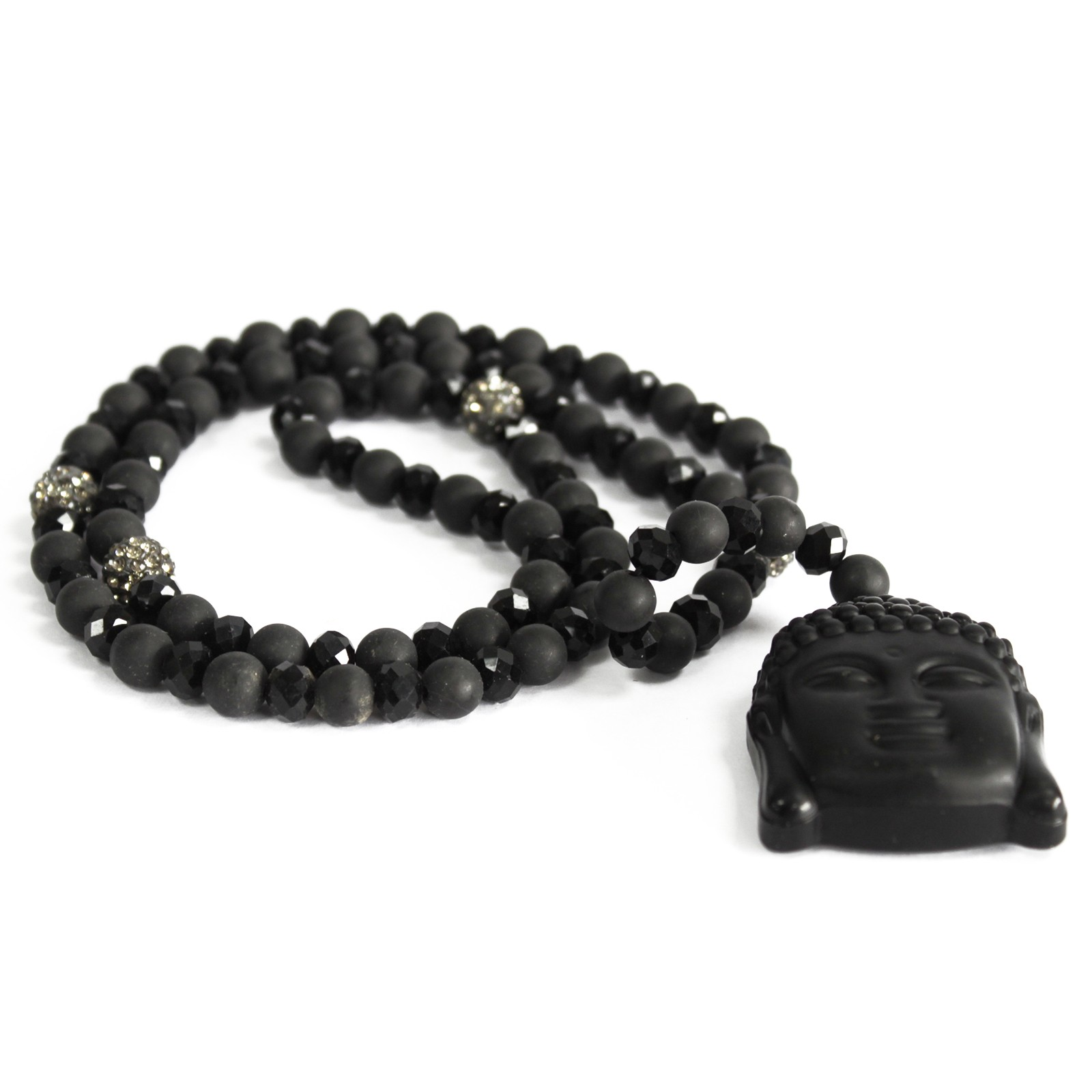 Buddha / Black Stone - Gemstone Necklace | Spiritual Jewelry Sensual Secret Boutique