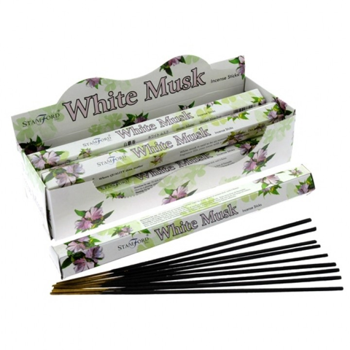 White Musk Premium Incense - Stamford Hexagonal Incense Sticks Sensual Secret Boutique