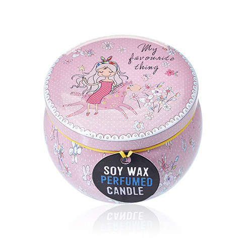 Art Tin Candle - Assorted Design - Friendly Messages - Parma Violet Sensual Secret Boutique