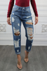 Destroyed and Ripped Maxed Out Boyfriend Jeans Sensual Secret Boutique