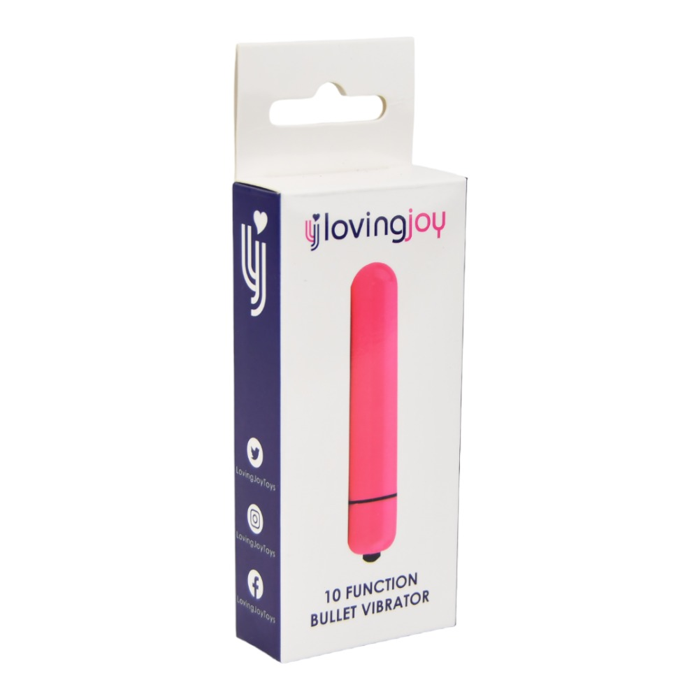 Loving Joy 10 Function Pink Bullet Vibrator Sensual Secret Boutique