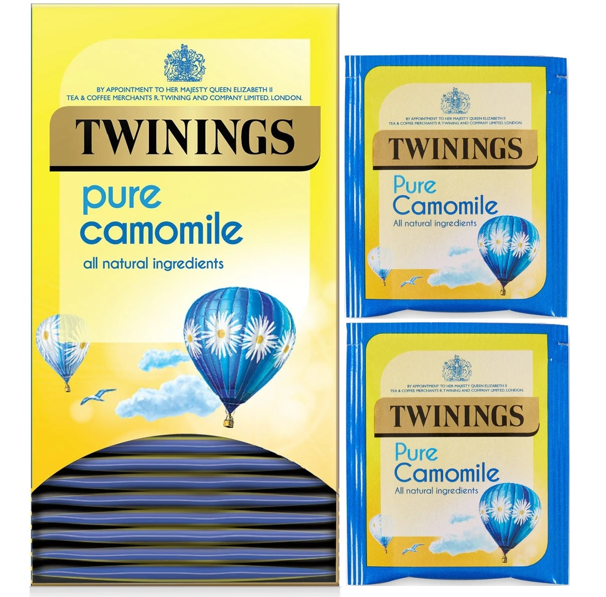 Twinings Pure Camomile Tea Bags - Individually Enveloped Tagged Herbal Sachets Sensual Secret Boutique