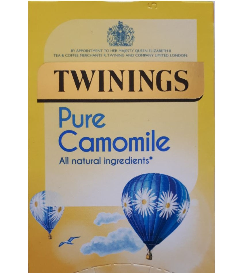 Twinings Pure Camomile Tea Bags - Individually Enveloped Tagged Herbal Sachets Sensual Secret Boutique