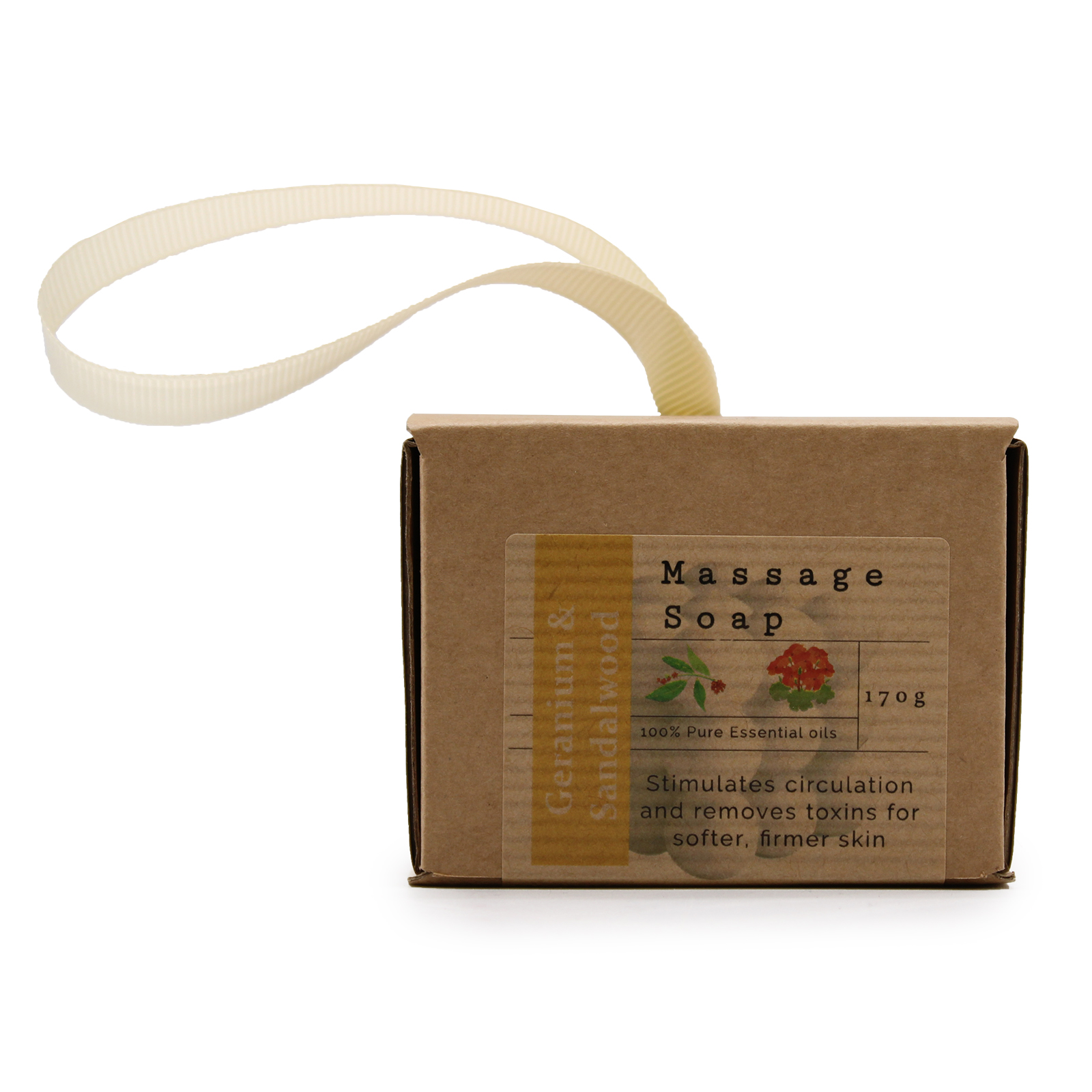 Boxed Single Massage Soaps - Geranium & Sandalwood Sensual Secret Boutique