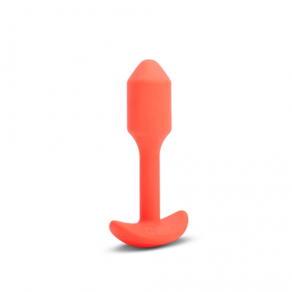 b-Vibe Vibrating Snug Plug 1 Orange Sensual Secret Boutique