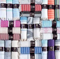 Mystery Pack of 50 Turkish Towels + Free Display [Bath & Beach Towel, Lightweight Picnic Blanket] Premium Cotton Turkish Beach Towel - Lightweight Turkish Bath Towel Sensual Secret Boutique