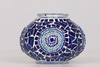 Turkish Mosaic Lamps Blue Center Circle - Decorative Handmade Table Lamp - Unique Custom Moroccan Lamp Shades Sensual Secret Boutique