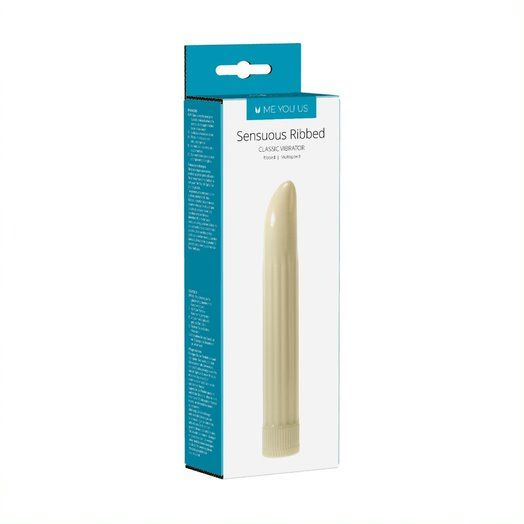 Me You Us Sensuous Ribbed Vibrator Ivory White Sensual Secret Boutique