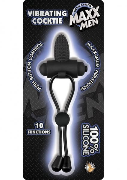 Maxx Men Vibrating Cocktie Black Sensual Secret Boutique