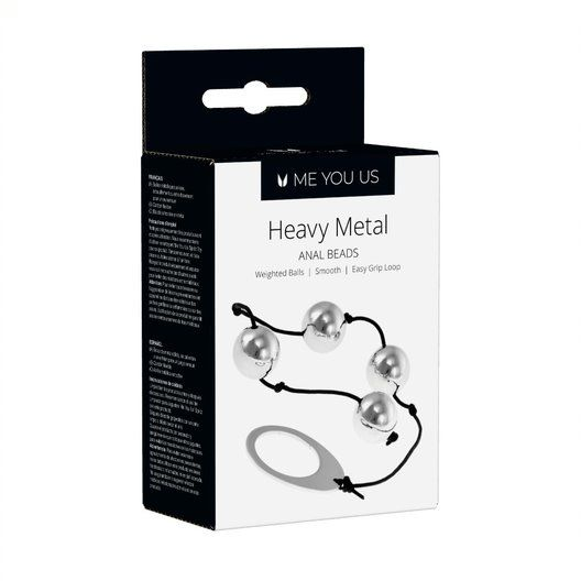 Me You Us Heavy Metal Anal Beads Silver Sensual Secret Boutique