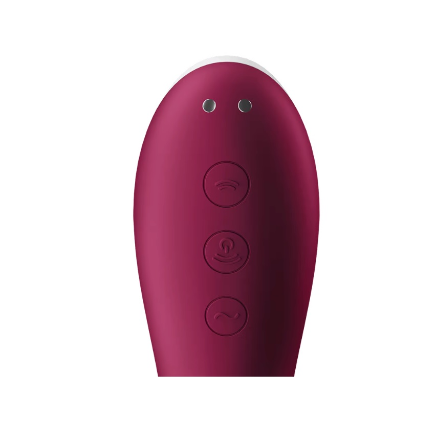 Satisfyer Dual Crush Vibrator Deep Pink Sensual Secret Boutique