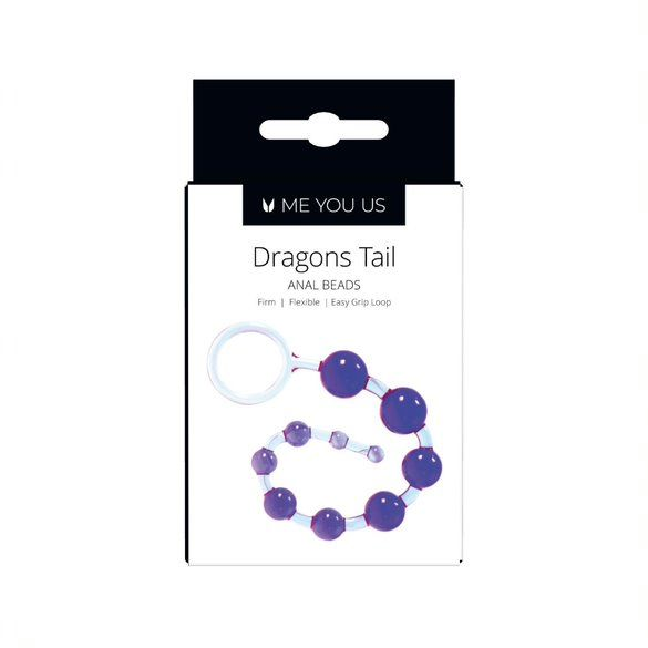 Me You Us Dragonz Tail Anal Beads Violet Sensual Secret Boutique