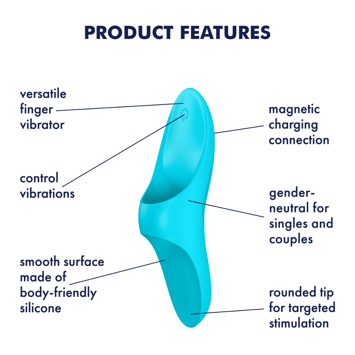 Satisfyer Teaser Finger Vibrator - Light Blue Sensual Secret Boutique