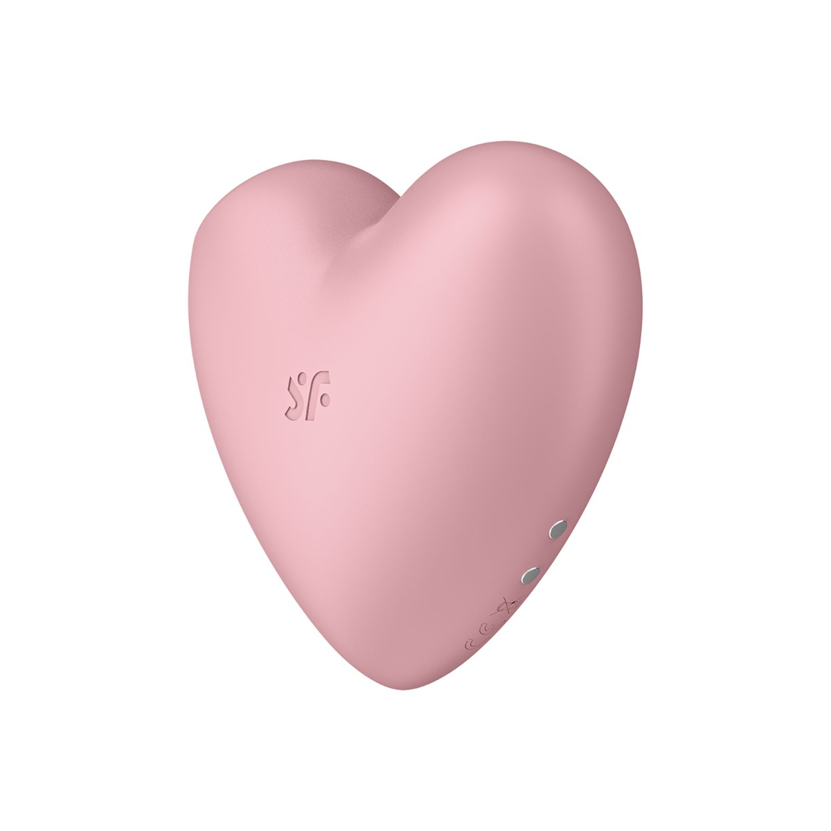 Satisfyer Cutie Heart Double Air Pulse Vibrator Light Red Sensual Secret Boutique