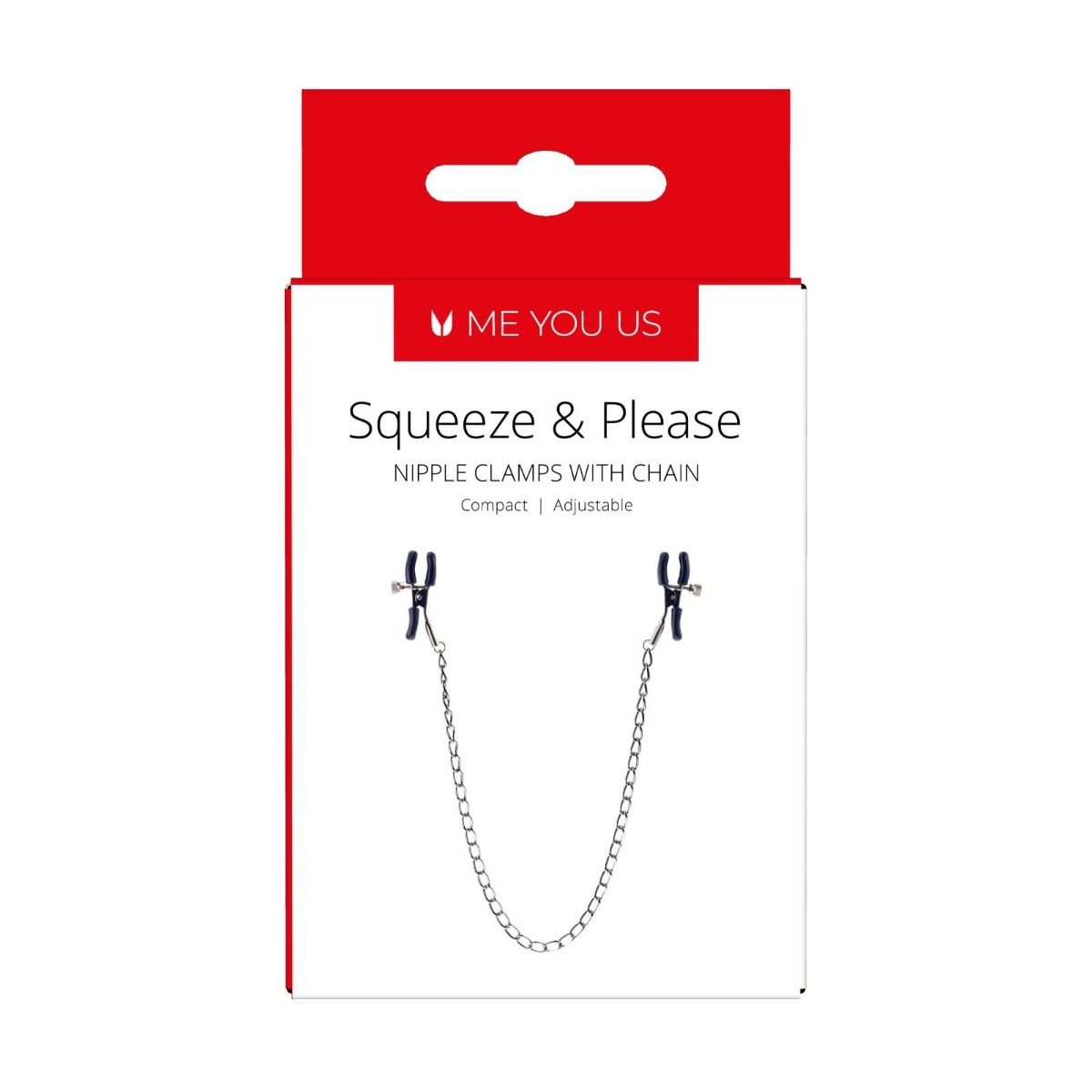 Me You Us Squeeze N Please Nipple Chain Silver Sensual Secret Boutique