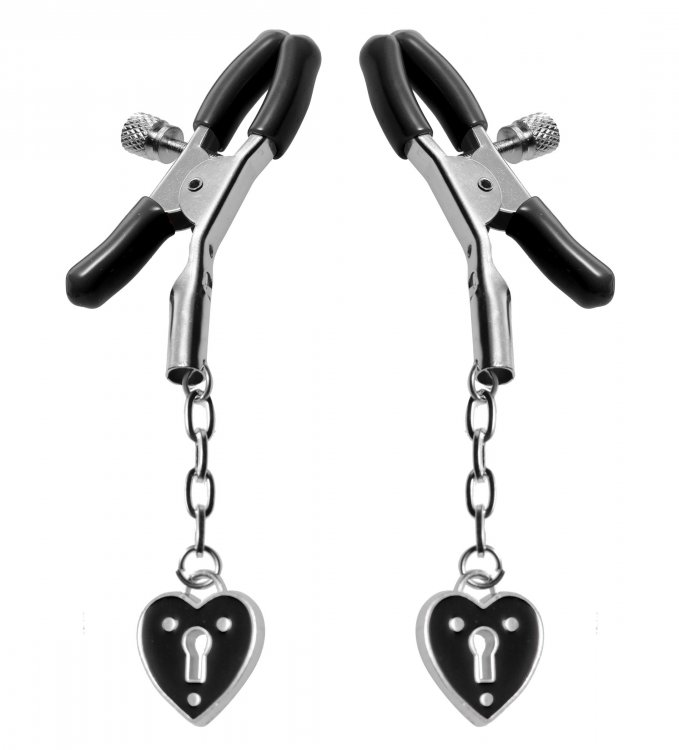 Master Series Charmed Heart Padlock Nipple Sensual Secret Boutique