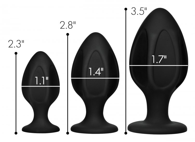 Master Series Triple Juicers Silicone Anal Trainer Set Sensual Secret Boutique