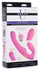 15X U-Pulse Silicone Pulsating and Vibrating Strapless Strap-on with Remote - Pink Sensual Secret Boutique