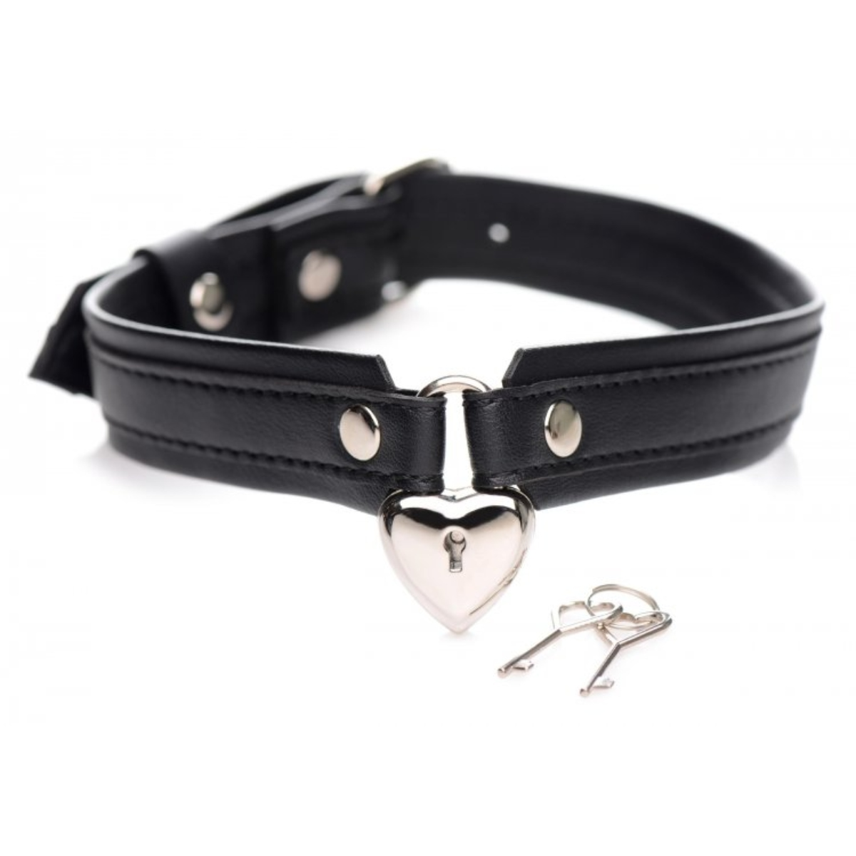 Strict Locking Heart Collar Sensual Secret Boutique