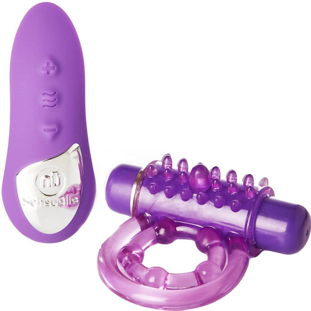 Sensuelle Remote Control Bullet Ring 15 Function Cock Ring Purple Sensual Secret Boutique