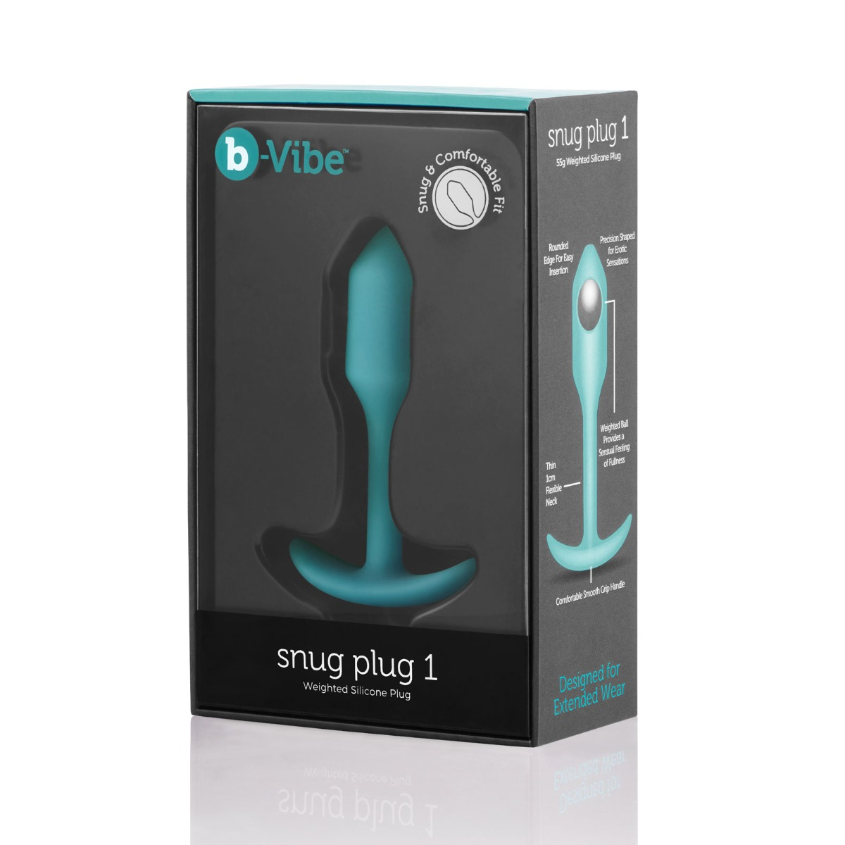 b-Vibe Snug Plug 1 Butt Plug Mint Green Sensual Secret Boutique