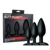 Nexus Butt Plug Trio Black Assorted Sensual Secret Boutique